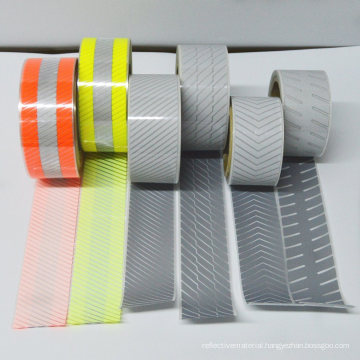 High Visibility Segment Silver Reflective Heat Transfer Iron on Adhesive Twill Vinyl Film Rolls Tape for Fashionable Clothes
